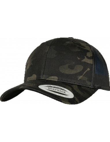 Casquette retro trucker multicam - FL6606MC-Casquettes-Alchimistes