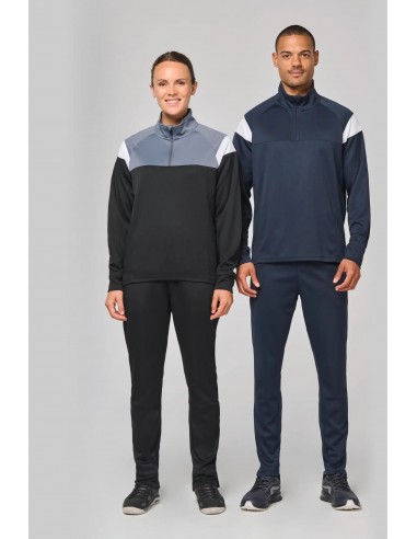 Sweat d'entrainement 1/4 zip unisexe - PA387-Sweat-Alchimistes