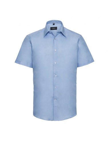 Chemise oxford cintrée manches courtes homme - RU923M-Chemises / pulls-Alchimistes