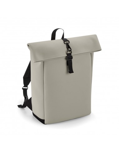 Sac à dos avec rabat roll-top en polyuréthane mat - BG335-Sports et loisirs-Alchimistes