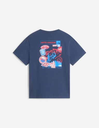 T-shirt décontracté Country Stickers UK unisexe The North Face