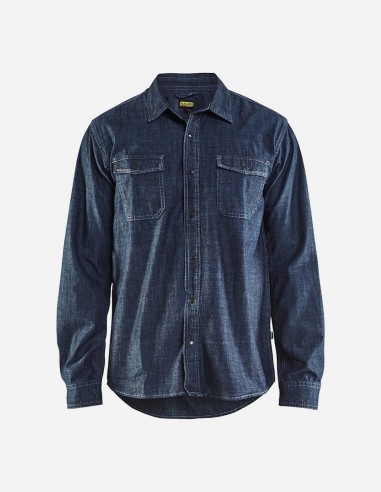Chemise Denim Blåkläder