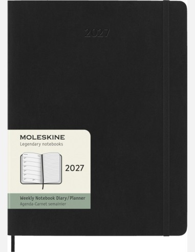 Agenda XL 12 mois Moleskine à couverture souple