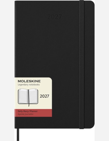 Agenda L quotidien 12 mois Moleskine à couverture rigide