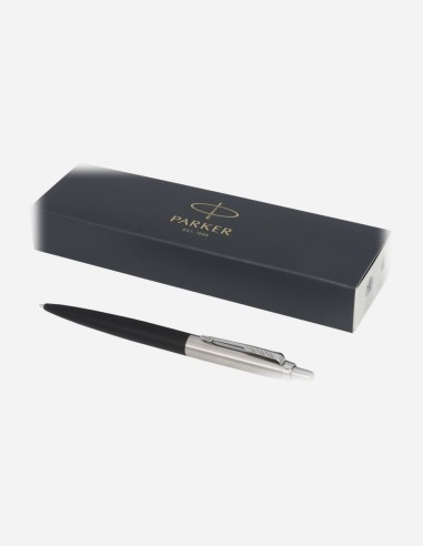 Stylo bille mat Jotter XL Parker avec finitions chrome (encre bleue)